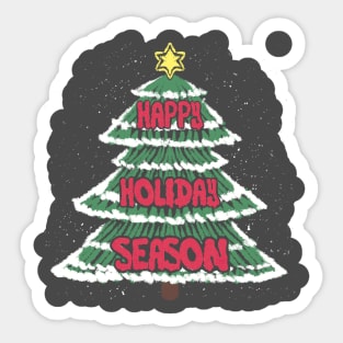 happy holiday season Sticker